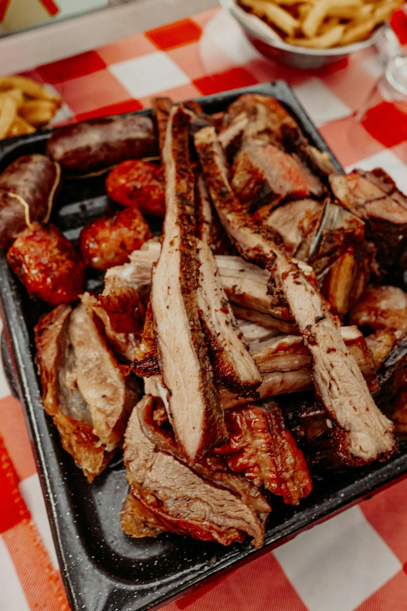Traditional Argentinian asado with grilled meats for a Melbourne event